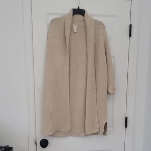 Chico's Cream Open-Front Cardigan